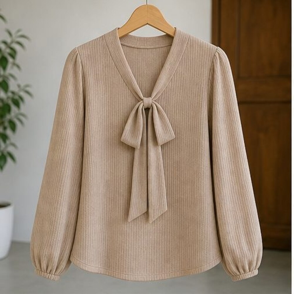 Blue Puff Sleeve Top